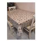 Başak Ev Tekstili(987) Şeffaf 0.018 Mm Pvc Muşamba - Desenli Silinebilir Şeffaf Masa Örtüsü Şeffaf-100 x 140