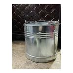 BAŞAK Metal Galvaniz Su Kovası Yuvarlak 3'lü 15 Lt 12 Lt 10 Lt