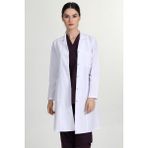 Başak Önlük Kadın Uzun Gömlek Yaka Doktor Hemşire Öğretmen Önlüğü Beyaz MRV-1401 - 48