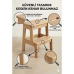 Basamaklı Mutfak Tabure Merdiven - Ahşap