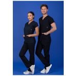 BAŞARAN UNİFORMA Unisex Kalıp Lacivert Likralı Hemşire / Doktor Forması Scrubs (takım)