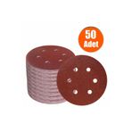 Başaranlar 125MM. 220 Kum 8 Delikli Cırt Zımpara Nk 50 Adet