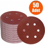 Başaranlar 125MM. 60 Kum 8 Delikli Cırt Zımpara Nk 50 Adet