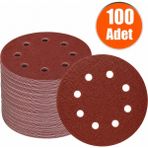 Başaranlar 125MM. 80 Kum 8 Delikli Cırt Zımpara Nk 100 Adet
