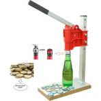 Başarı Ortopedi Taç Kapak Şişe Kapatma Aleti Soda Gazoz Kapağı Kapatma Makinesi + 200 Kapak