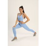 based on basics Dikişsiz Mavi Push Up Toparlayıcı Spor Tayt