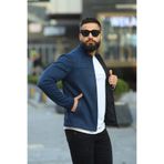 BASEL.CO Erkek Lacivert Süet Baharlık Ceket
