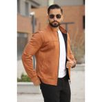 Baselco Basic Baharlık Süet Ceket - Sade ve Şık Stil - Taba Süet - XL