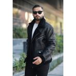 Baselco Biker Kürk Detaylı Kışlık Mont