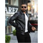 Baselco Erkek Süet Ceket Mevsimlik Astarlı Polo Yakalı Slim Fit Rahat Kullanım