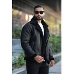 Baselco Kışlık Kürklü Napa Deri Biker Mont - Şık ve Sıcak Tasarım