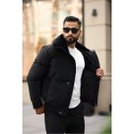 Baselco Oversize Yakası Kürklü Şişme Mont