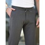 Baselco Rahat Şık Kolay Ütülenebilir Slim Fit Kumaş Jogger Pantolon - Antrasit - 32