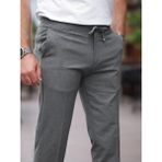 Baselco Rahat Şık Kolay Ütülenebilir Slim Fit Kumaş Jogger Pantolon - Orta Gri - 36