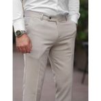 Baselco Slim Fit Likralı Kumaş Pantolon - Krem - 36