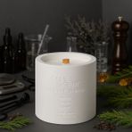 Basement : Amber & Pepper : Dekoratif % 100 Soya Beton Mum (Amber, Karabiber, Tonka, Sedir) - 1 Adet