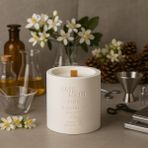 Basement : Arctic : Dekoratif % 100 Soya Beton Mum (Limon Çiçeği, Bergamot, Çam) - 1 Adet
