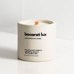 Basement : Bacarat Lux : Modern Beyaz Beton Mum (Kırmızı Safran, Yasemin, Amber, Sedir) - 1 Adet