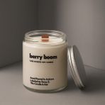 Basement : Berry Boom : Cam Kavanozda Kokulu %100 Soya Mum (Berry, Kiraz, Peyoni Çiçeği, Beyaz Karamel) - 1 Adet