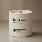 Basement : Black Tea : Modern Beyaz Beton Mum (Siyah Çay, Bergamot, Limonel) - 1 Adet