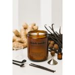 Basement : Black Vanilla : Amber Cam Kavanozda : Kokulu Soya Mum (Kakule, Vanilya, Zerdeçal, Safran, Zencefil) - 1 Adet