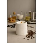 Basement : Caramel & Coffee : Dekoratif % 100 Soya Beton Mum (Karamel, Kahve) - 1 Adet