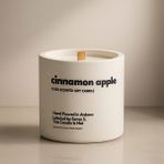 Basement : Cinnamon Apple : Modern Beyaz Beton Mum (Elma, Tarçın) - 1 Adet