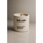 Basement : Dark Cedar : Modern Beyaz Beton Mum (Sedir Ağacı, Sandal Ağacı, Tonka, Vetiver) - 1 Adet