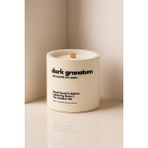 Basement : Dark Granatum : Modern Beyaz Beton Mum Nar Çiçeği, Sandal Ağacı, Mor Peyoni) - 1 Adet