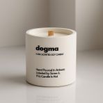 Basement : Dogma : Modern Beyaz Beton Mum (Pembe Peoni, Kavun, Manolya, Sandal Ağacı) - 1 Adet