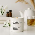 Basement : Forest Woods : Modern Beyaz Beton Mum (Çam, Okaliptus, Sedir, Beyaz Musk) - 1 Adet