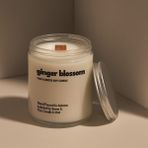 Basement : Ginger Blossom : Cam Kavanozda Kokulu %100 Soya Mum (Zencefil, Papatya, Lavanta, Gül) - 1 Adet