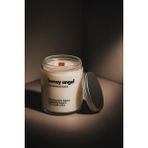 Basement : Honey Angel : Cam Kavanozda Kokulu %100 Soya Mum (Vanilya, Bal, Karamel, Paçuli, Tonka) - 1 Adet