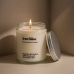 Basement : Iron Blue : Cam Kavanozda Kokulu %100 Soya Mum (Bergamot, Limon, Çam, Okaliptus) - 1 Adet