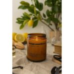 Basement : Lemon Essential Oil : Amber Cam Kavanozda : Kokulu Soya Mum (Limon) - 1 Adet