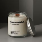 Basement : Lemon Essential Oil : Cam Kavanozda Kokulu %100 Soya Mum (Limon) - 1 Adet