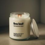 Basement : Lime Basil : Cam Kavanozda Kokulu %100 Soya Mum (Limon, Reyhan, Kekik) - 1 Adet