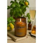Basement : Orange Blue : Amber Cam Kavanozda : Kokulu Soya Mum (Şampanya Aroması, Fesleğen, Limon, Turunç) - 1 Adet