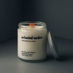 Basement : Oriental Amber : Cam Kavanozda Kokulu %100 Soya Mum (Sığla Ağacı, Sedir, Sandal Ağacı, Bal, Tonka) - 1 Adet