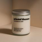 Basement : Oriental Blossom : Cam Kavanozda Kokulu %100 Soya Mum (Pudra, Papatya, Sandal, Lavanta) - 1 Adet
