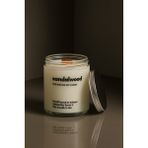 Basement : Sandalwood : Cam Kavanozda Kokulu %100 Soya Mum (Sandal, Sedir, Sekoya, Reyhan, Paçuli) - 1 Adet