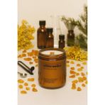 Basement : White Amber : Amber Cam Kavanozda : Kokulu Soya Mum (Amber, Sedir Ağacı, Musk, Sandal Ağacı) - 1 Adet