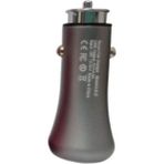 Basens Type-C Pd Qualcomm 3.0 USB 36W Araç Çakmak Şarj Cihazı - Gri