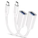 Basesailor USB C Erkek USB 3.0 Dişi Kablo Adaptörü 2Pack, Thunderbolt 3 Tip A OTG Dönüştürücü iPhone 16 15 Pro Max, MacBook, iPad Air 4 5 Mini 6 Nesil, Microsoft Surface, Samsung S24 S23 22