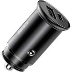 Baseus 30W Circular Metal Usb-A+ Usb-C Araç Hızlı Şarj Cihazı - Siyah