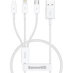 Baseus 3In1 Micro Type-C İphone Sarj Kablo Kisa Powerbank Kablosu Iphone 11 12 13 14 15 Pro Max Sarj
