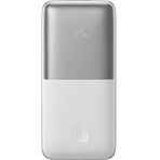 Baseus Bipow Pro Overseas 10.000 mAh Digital Display 20W Beyaz Taşınabilir Şarj Cihazı