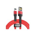 Baseus Cafule 2.4 A Lightning Kırmızı 1 m Şarj Kablosu