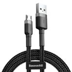 Baseus Cafule Kırmızı Micro USB 1 m 2.4 A Hızlı Şarj Halat USB Kablo