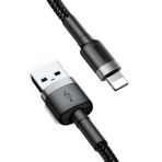 Baseus Cafule Serisi Şarj & Data Aktarım Kablosu Gri - Siyah 2 m 1.5 A USB Type A & Lightning Kablo